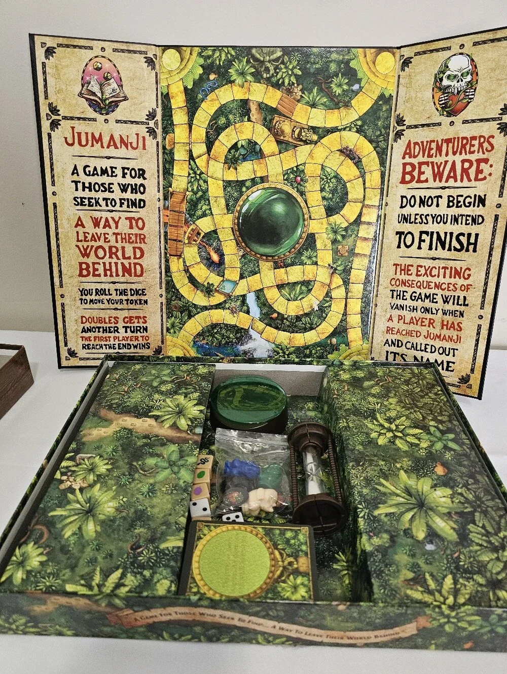 Jumanji The Game: The Classic Scary Adventure Family Board Game 2021 Edition NEW